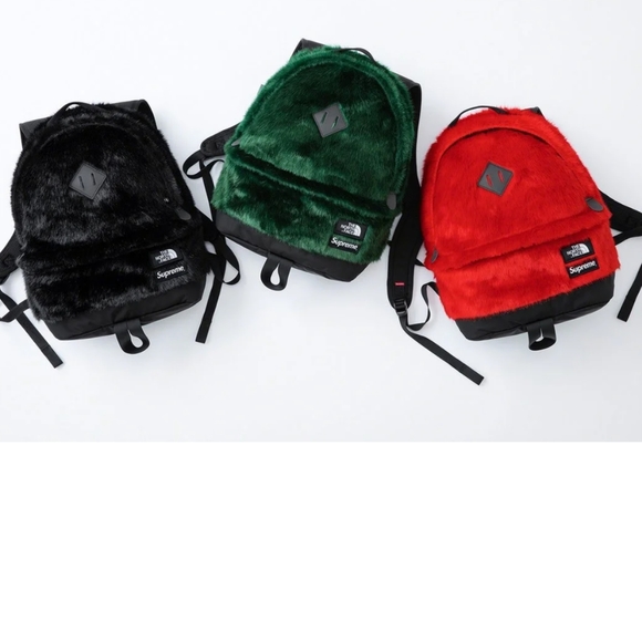 Supreme x the North Face fur backpack RED - Picture 2 of 3